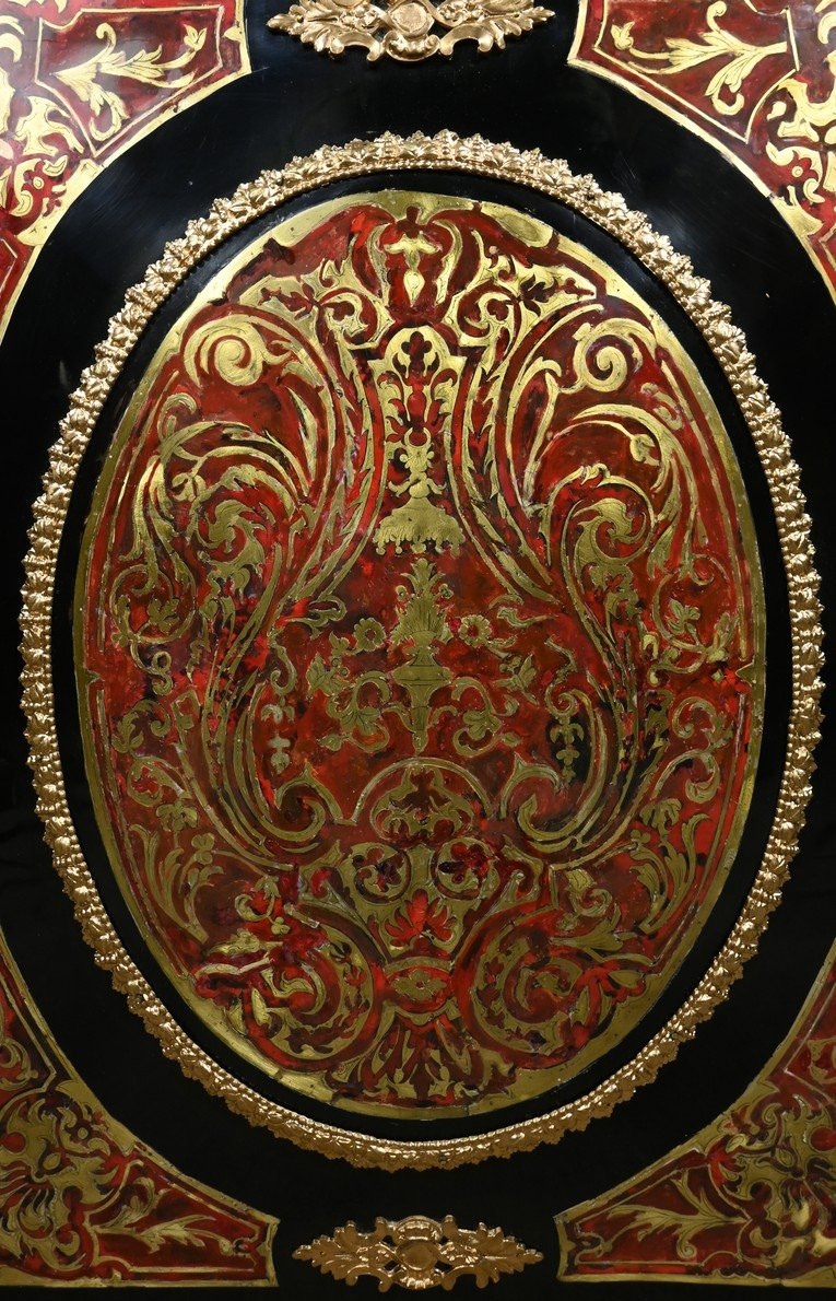 Meuble d’entre-deux en Marqueterie « Boulle », époque Napoléon III – Milieu XIXe-photo-7