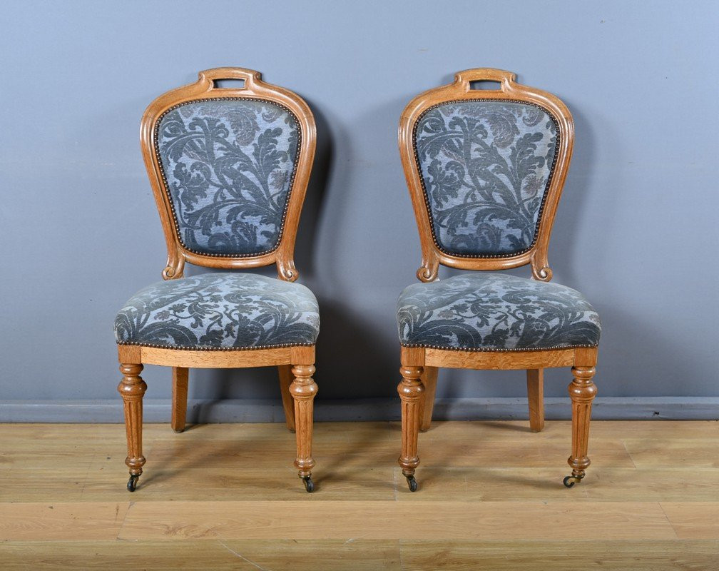 Paire de Chaises en Chêne, style Louis-Philippe – Milieu XXe-photo-3