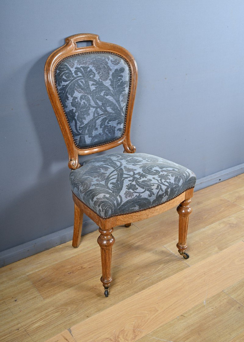 Paire de Chaises en Chêne, style Louis-Philippe – Milieu XXe-photo-1