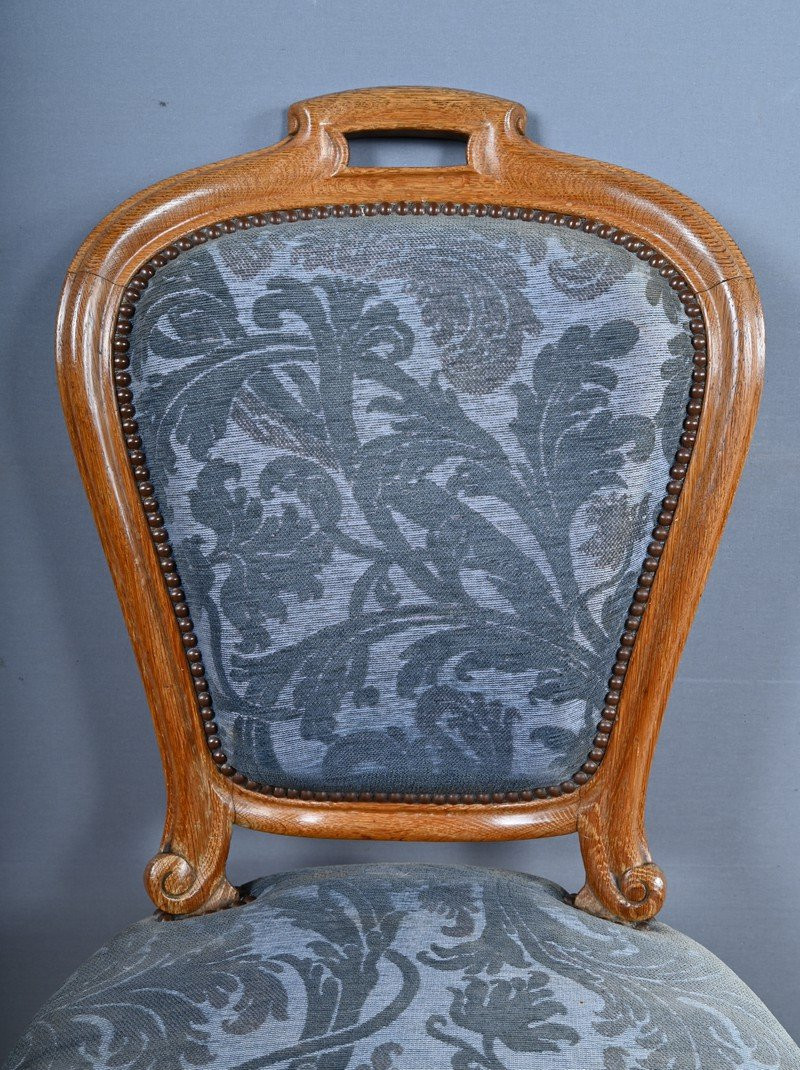 Paire de Chaises en Chêne, style Louis-Philippe – Milieu XXe-photo-3