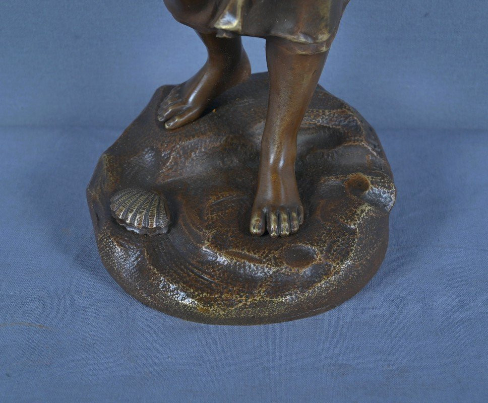 Bronze « La Pêcheuse », H. Giraud – 2nde Part XIXe-photo-7