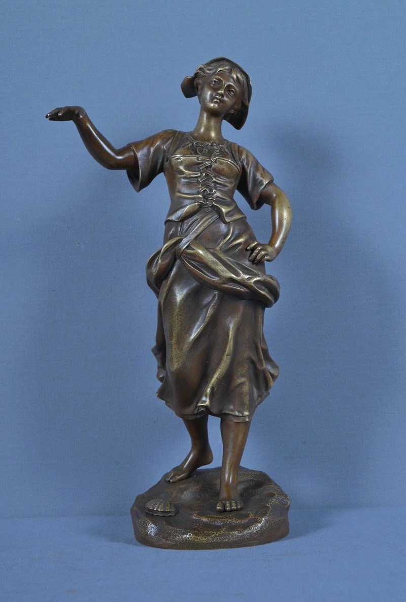 Bronze « La Pêcheuse », H. Giraud – 2nde Part XIXe-photo-8