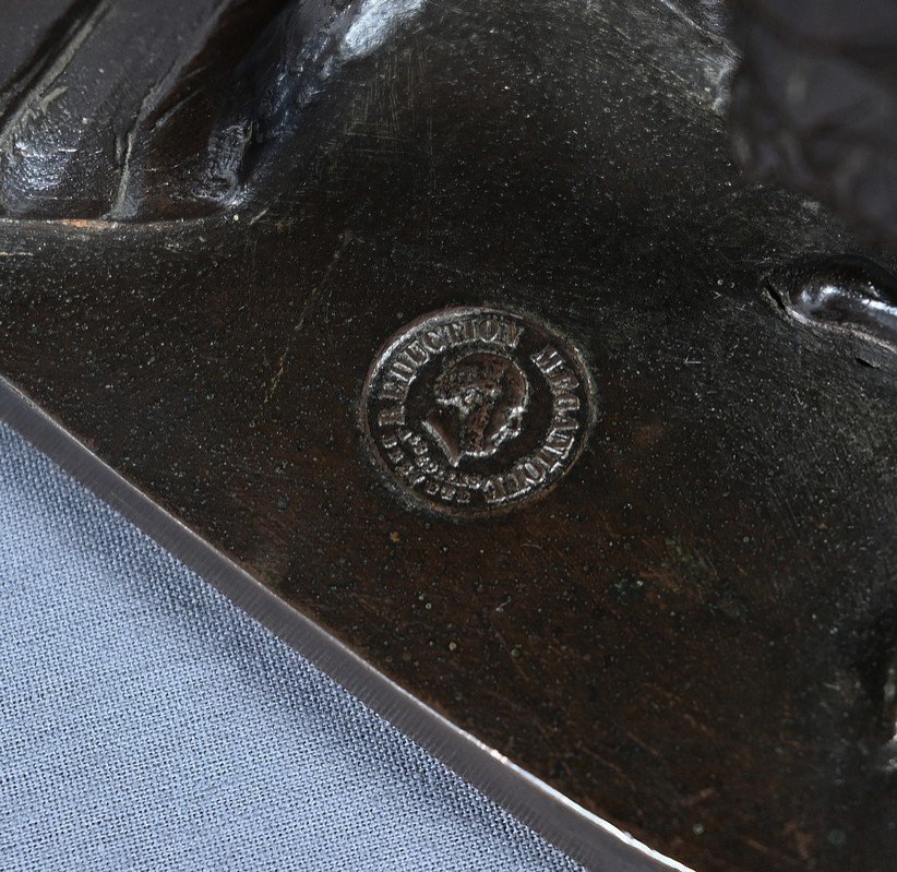 Bronze « L’Aigle aux Aguets », d’après T.Gechter – Fin XIXe-photo-8