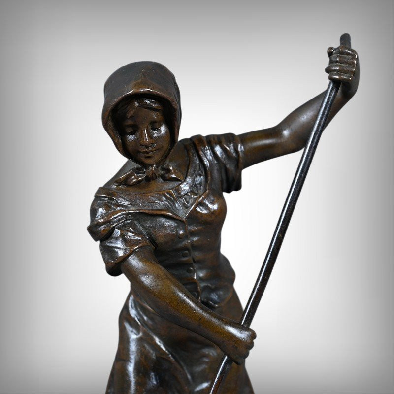 Bronze « La Faneuse », de Désiré Grisard – 1930-photo-2