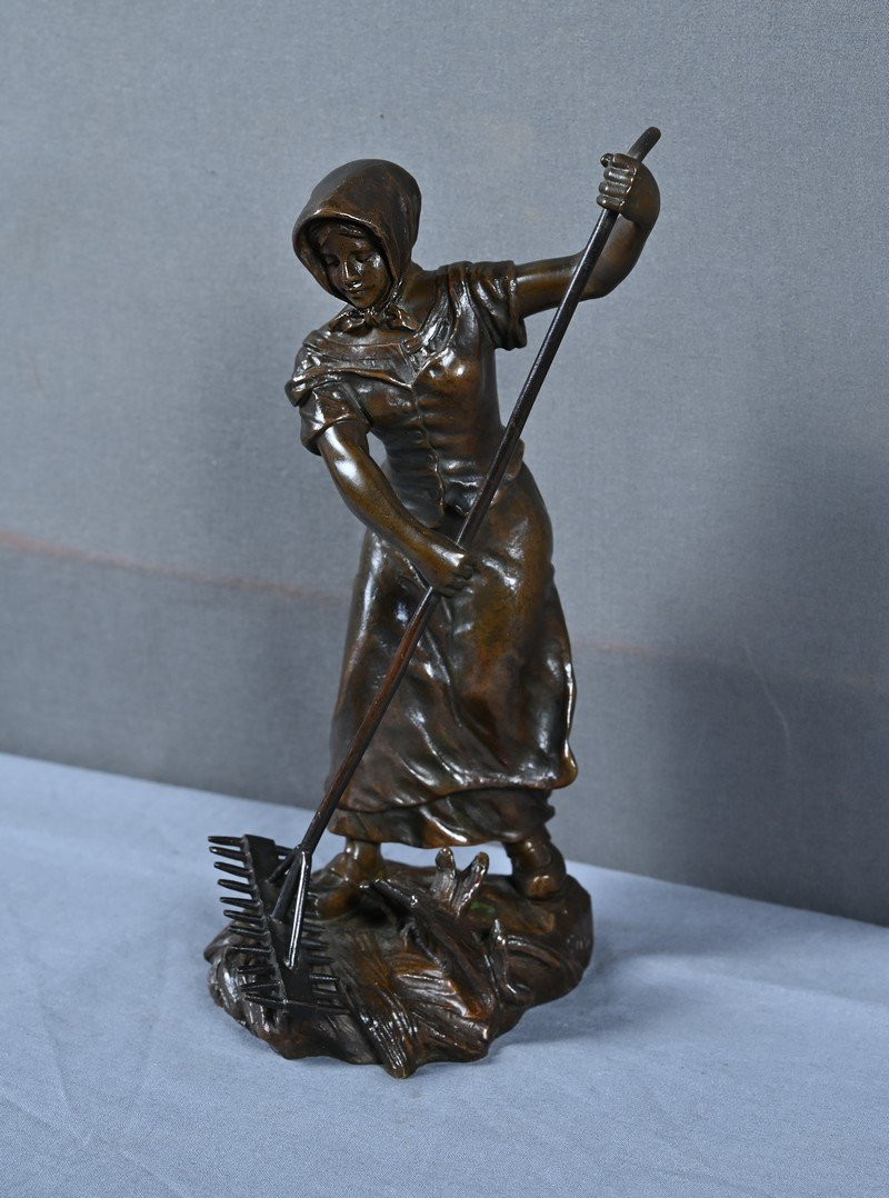 Bronze « La Faneuse », de Désiré Grisard – 1930-photo-4