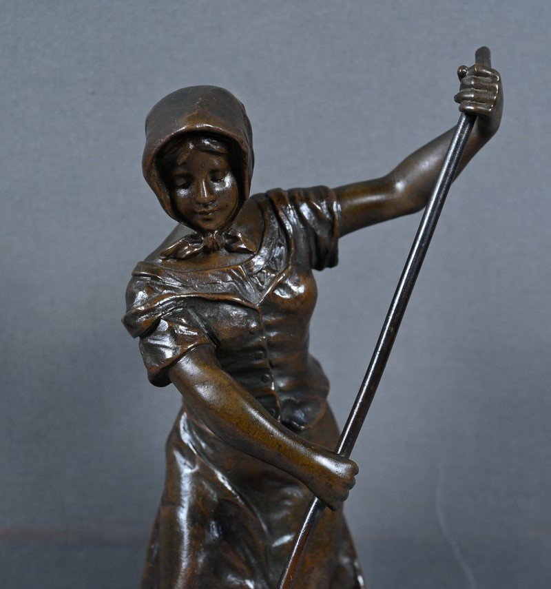 Bronze « La Faneuse », de Désiré Grisard – 1930-photo-2