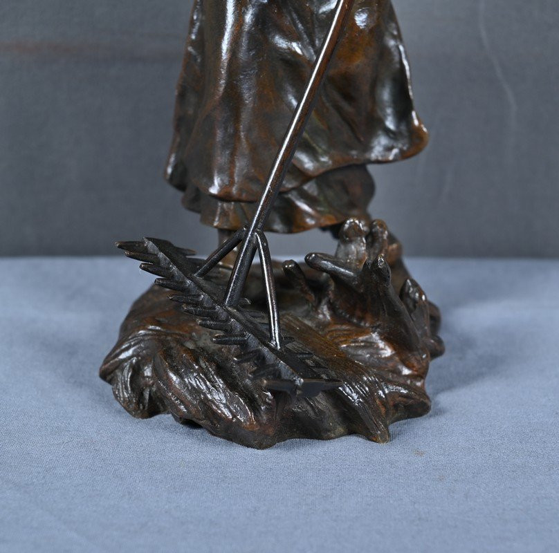 Bronze « La Faneuse », de Désiré Grisard – 1930-photo-3