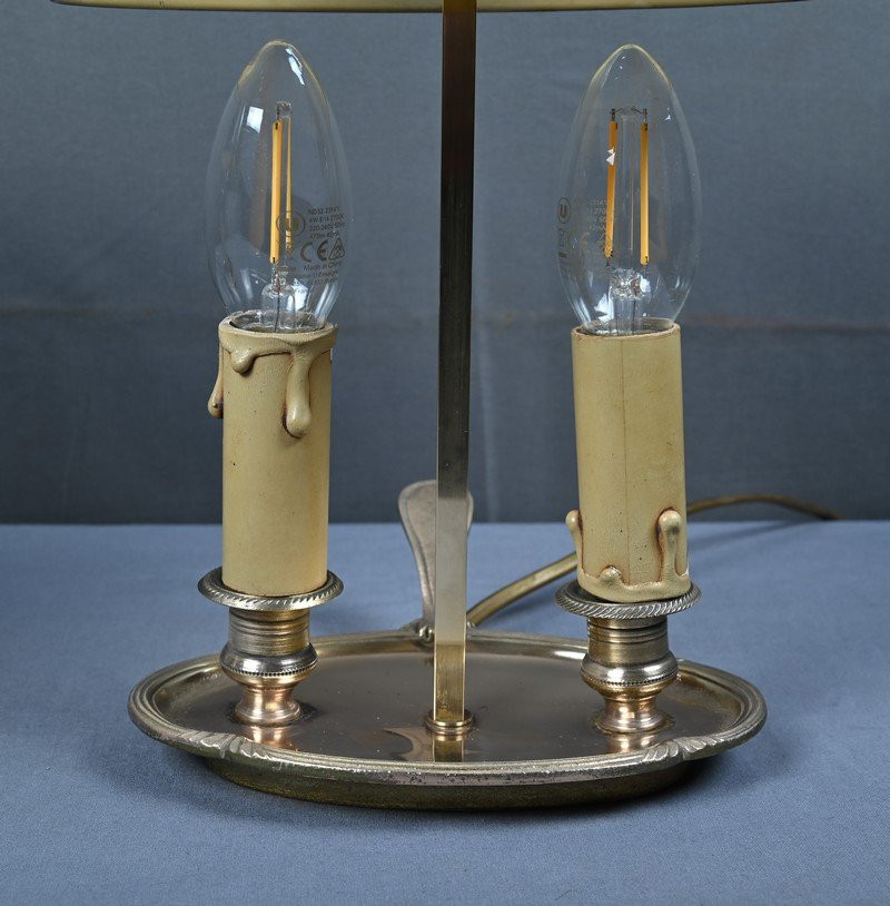 Paire de Lampes « Bouillotte » en Laiton, style Empire – Début XXe-photo-8