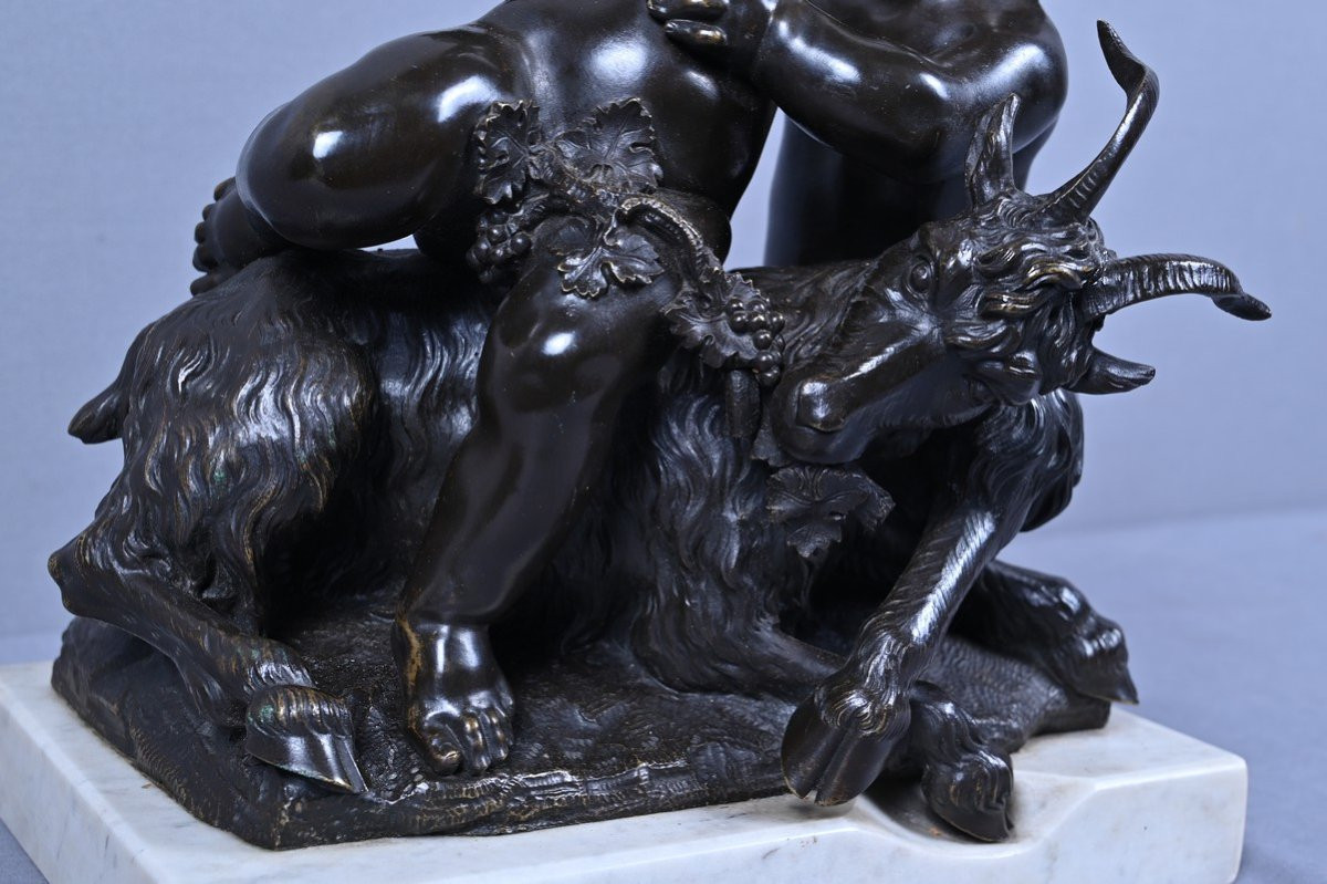 Bronze Sculpture "the Childhood Of Bacchus" After Clodion – Part 2, 19th Century-photo-3