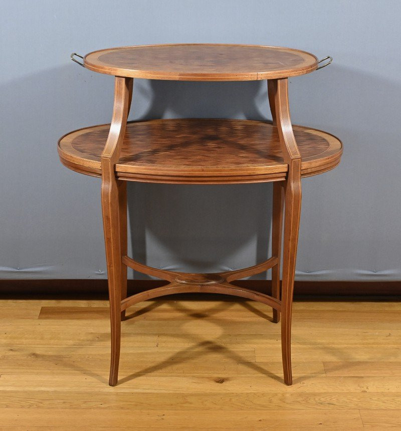 Mahogany Tea Table – Late 19th Century-photo-2