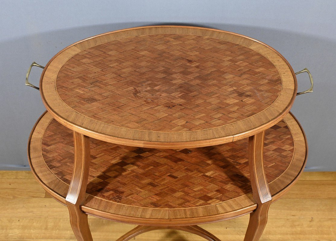 Mahogany Tea Table – Late 19th Century-photo-4
