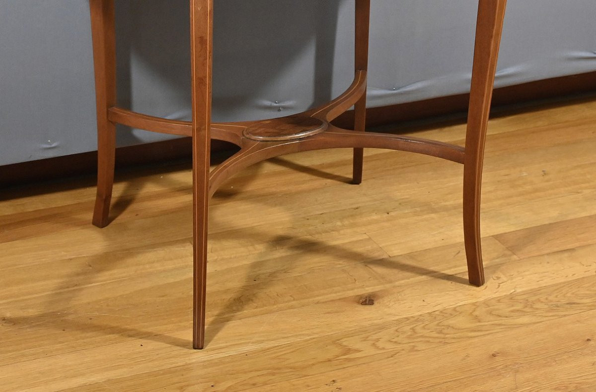 Mahogany Tea Table – Late 19th Century-photo-5