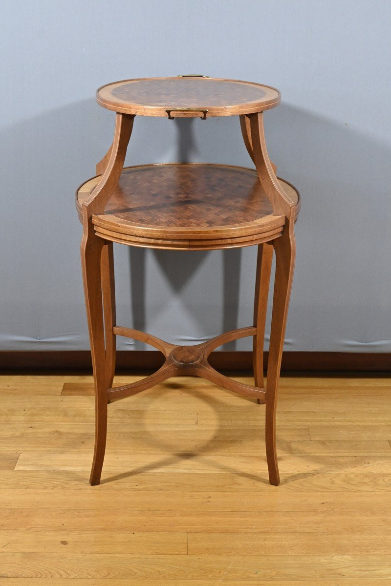 Mahogany Tea Table – Late 19th Century-photo-7
