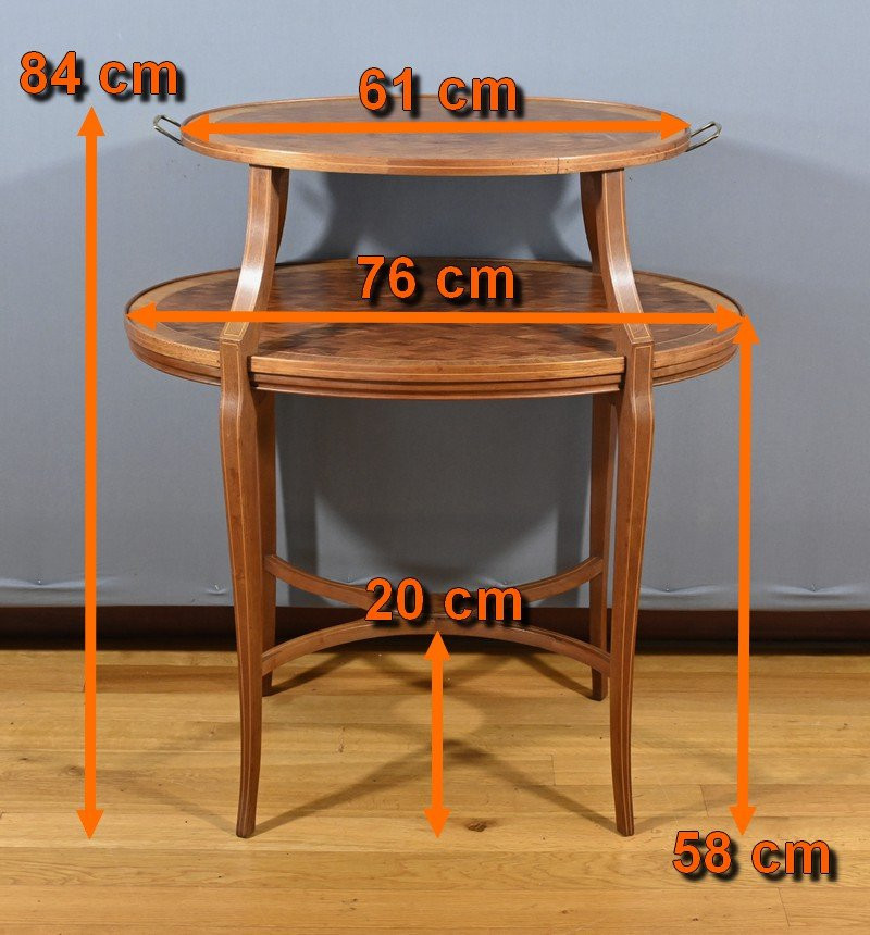 Mahogany Tea Table – Late 19th Century-photo-8