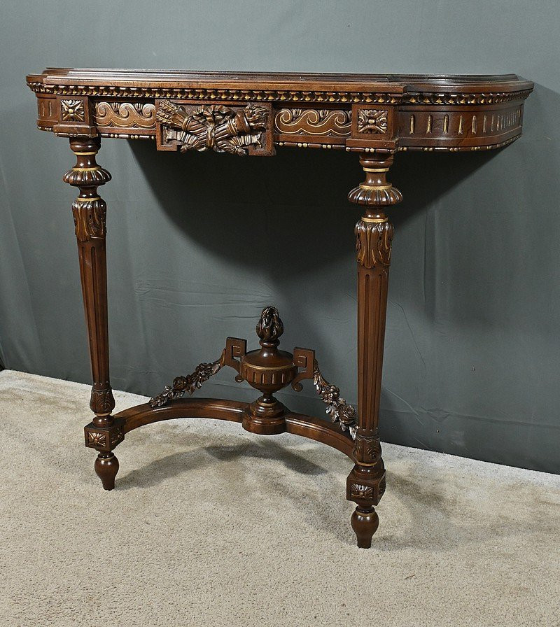 Jardinière Console en Noyer, style Louis XVI – Milieu XIXe-photo-3