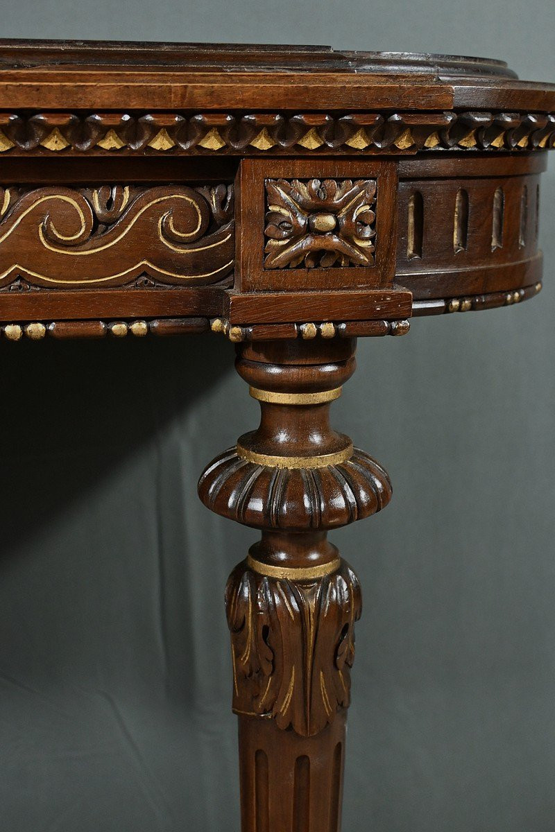 Jardinière Console en Noyer, style Louis XVI – Milieu XIXe-photo-2