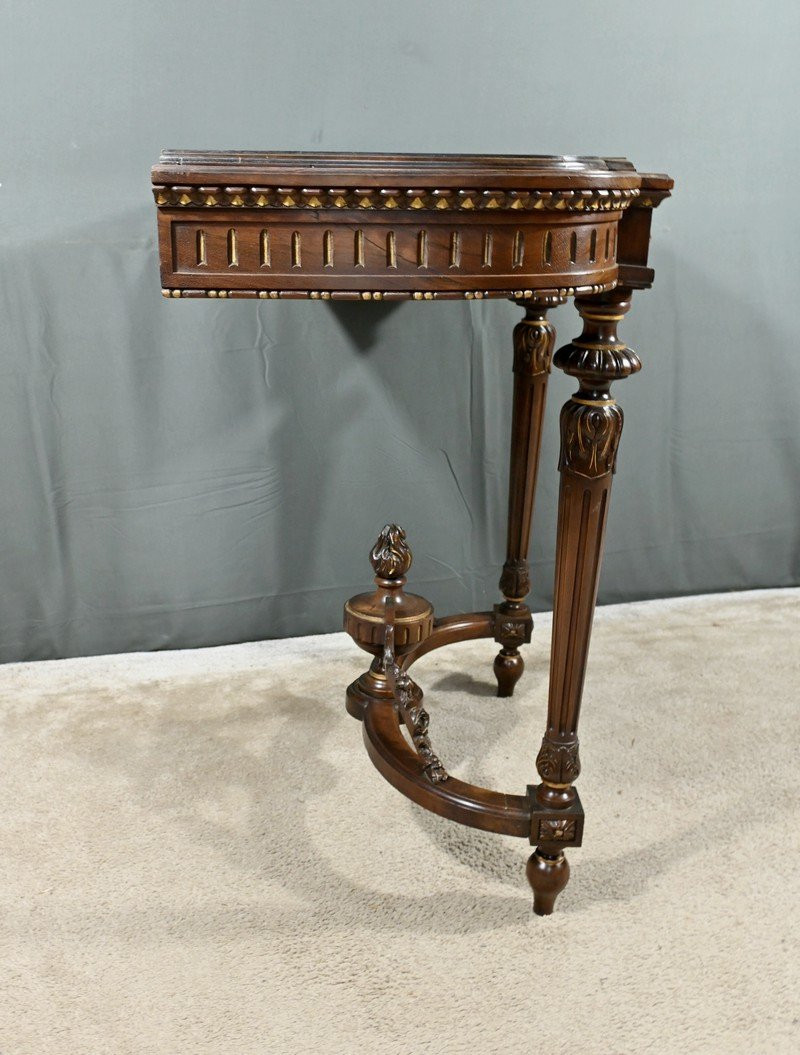 Jardinière Console en Noyer, style Louis XVI – Milieu XIXe-photo-5
