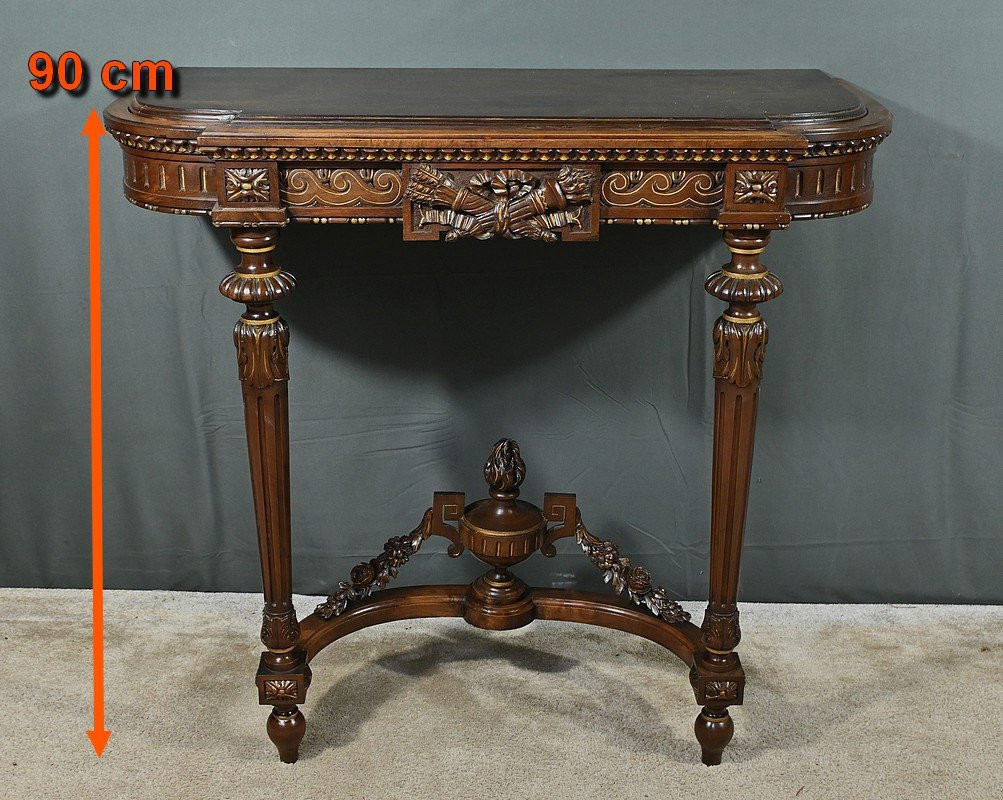 Jardinière Console en Noyer, style Louis XVI – Milieu XIXe-photo-7