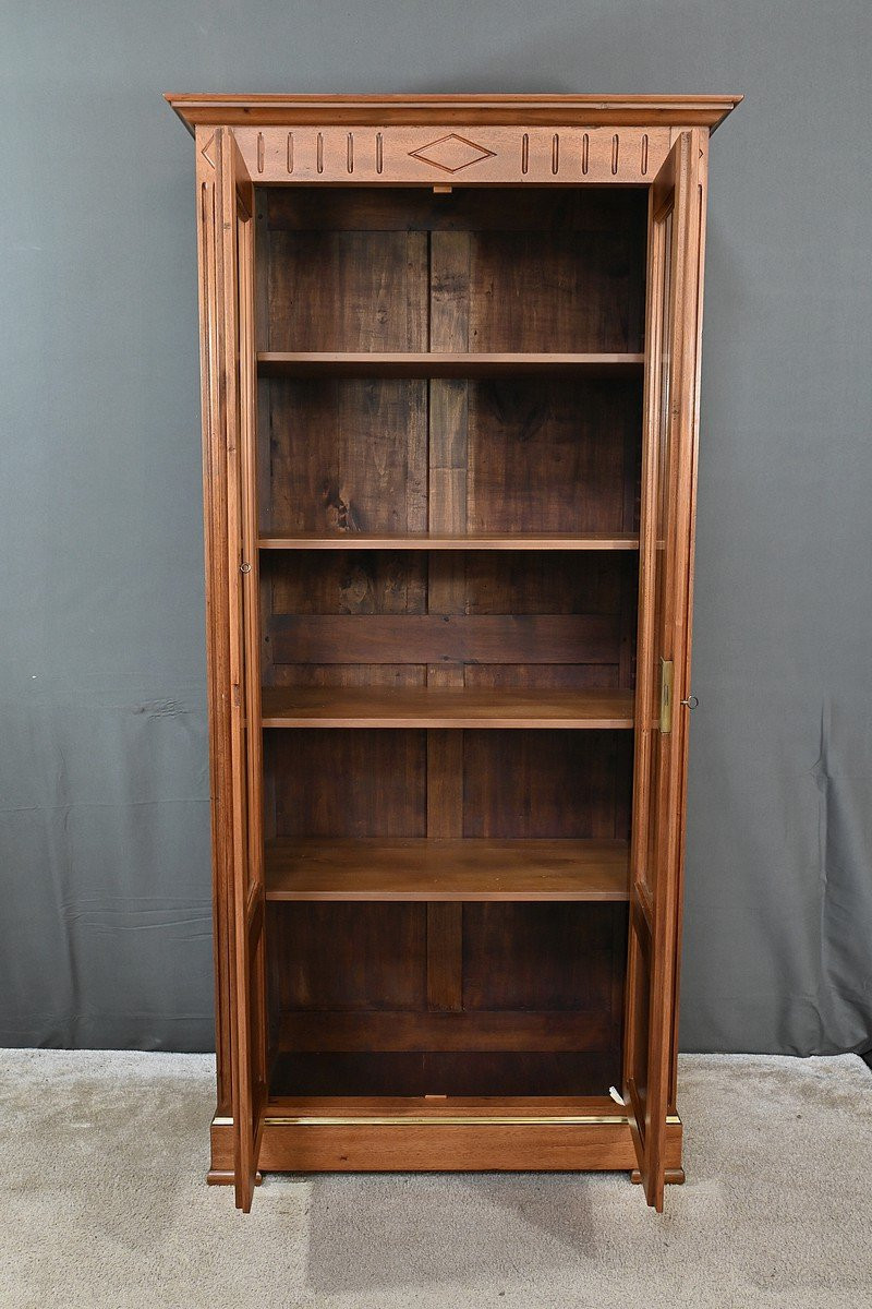 Petite Bibliothèque Vitrée en Acajou, style Louis XVI – 1930-photo-4