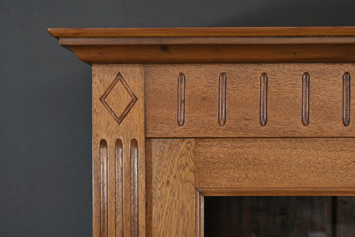 Petite Bibliothèque Vitrée en Acajou, style Louis XVI – 1930-photo-2