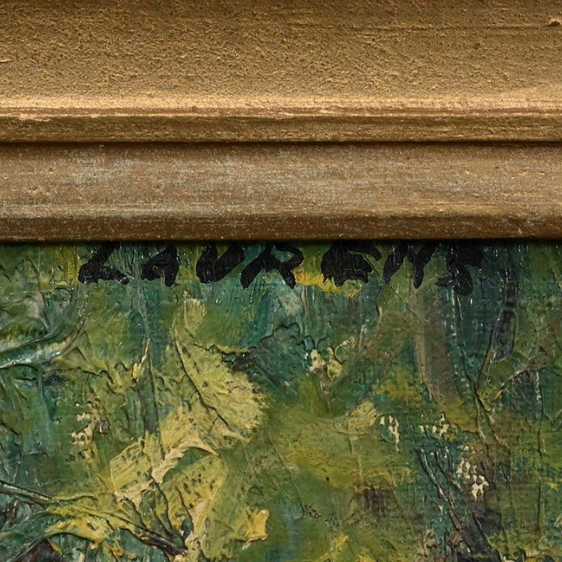 Painting "the Market", By Laurens – Early 20th Century-photo-2