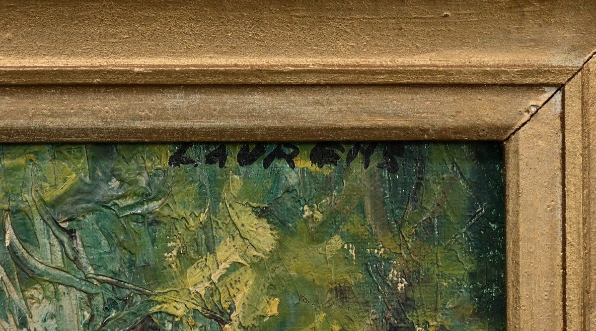 Painting "the Market", By Laurens – Early 20th Century-photo-5