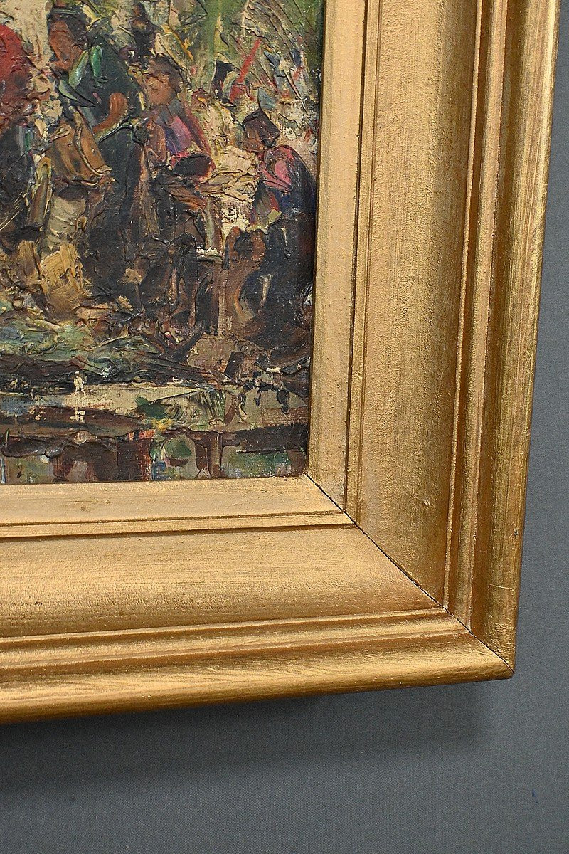 Painting "the Market", By Laurens – Early 20th Century-photo-7