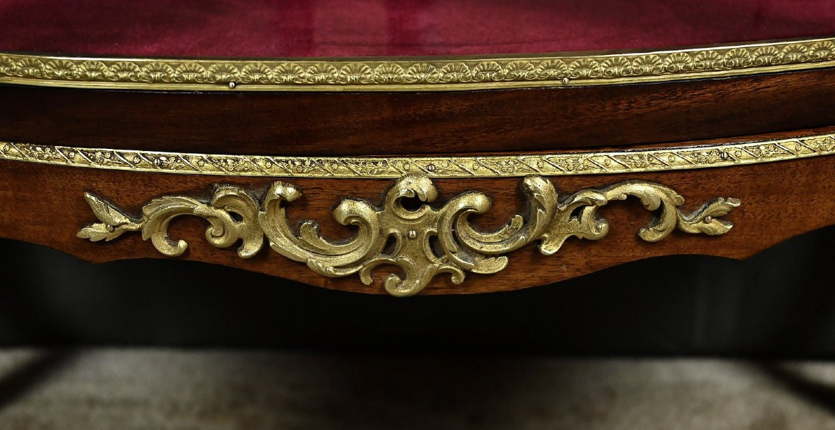 Small Mahogany Display Cabinet, Louis XV-louis XVI Transitional Style – Early 20th Century-photo-8
