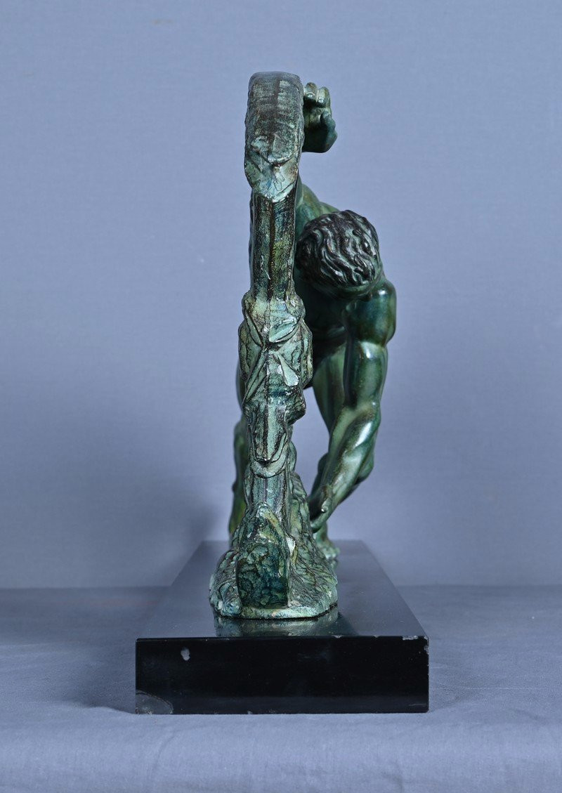 Important Bronze Sculpture "allegory Of Strength", Art Deco – 1940-photo-7