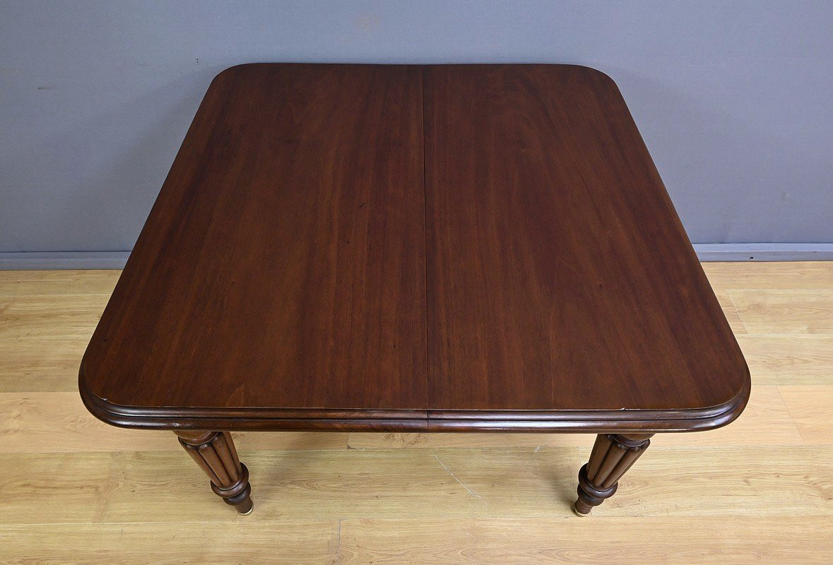 Mahogany Extendable Table, Victorian Period, England – Part 2, 19th Century-photo-2