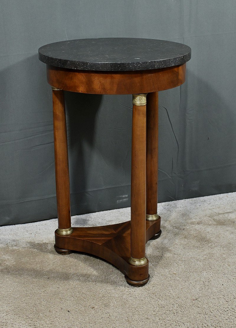 Mahogany Tripod Pedestal Table, Empire Style – Early 20th Century-photo-2