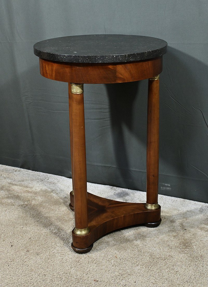 Mahogany Tripod Pedestal Table, Empire Style – Early 20th Century-photo-3