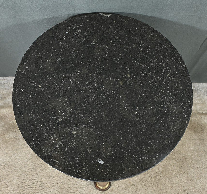 Mahogany Tripod Pedestal Table, Empire Style – Early 20th Century-photo-4