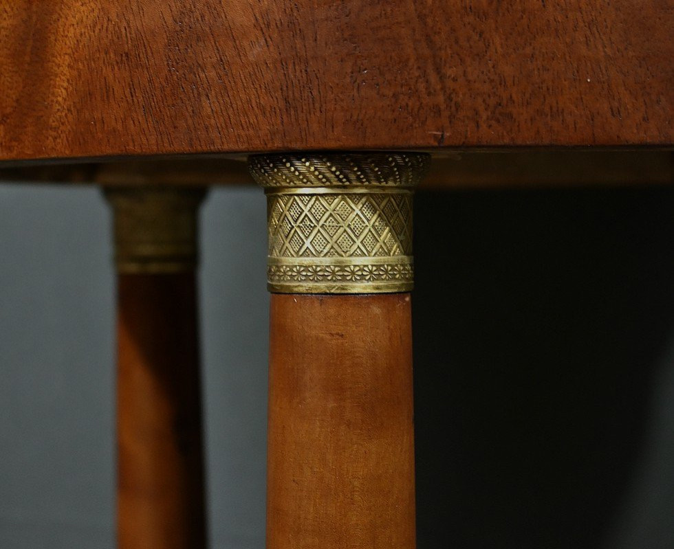 Mahogany Tripod Pedestal Table, Empire Style – Early 20th Century-photo-2