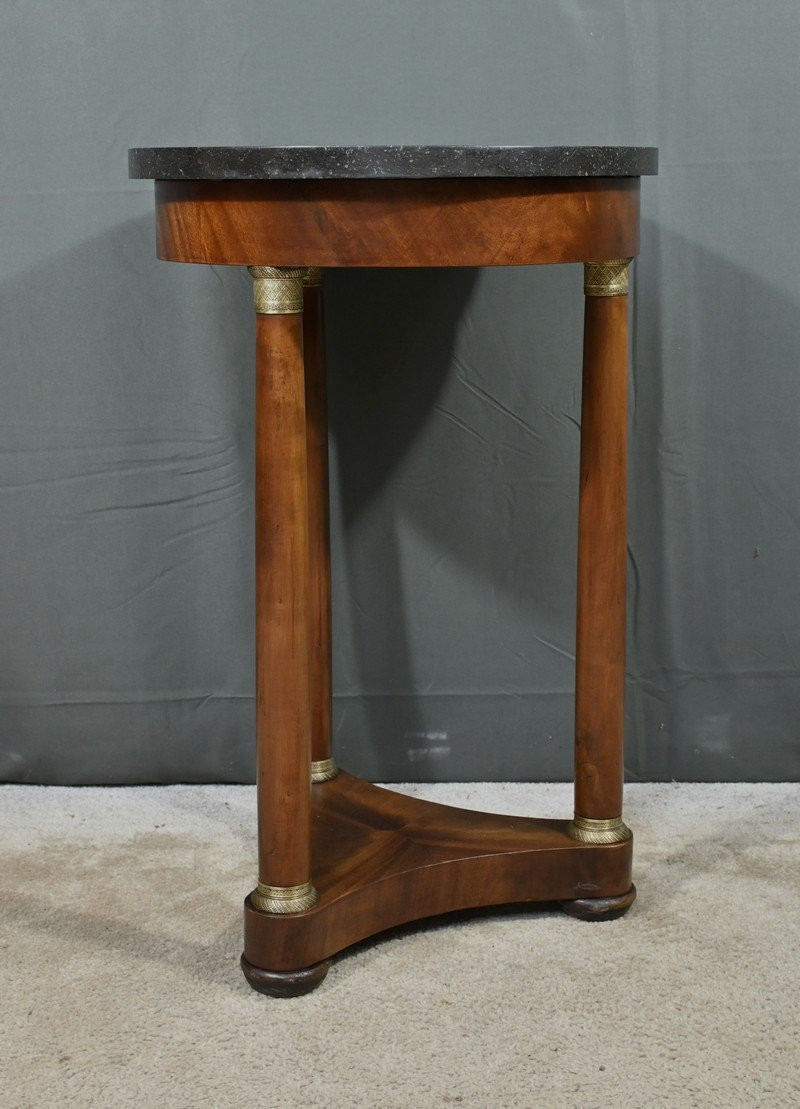 Mahogany Tripod Pedestal Table, Empire Style – Early 20th Century-photo-6