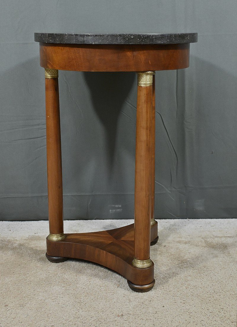 Mahogany Tripod Pedestal Table, Empire Style – Early 20th Century-photo-8
