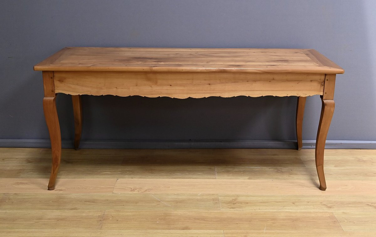 Table de Ferme en Merisier blond, style Louis XV – 2ème partie du XIXe-photo-4