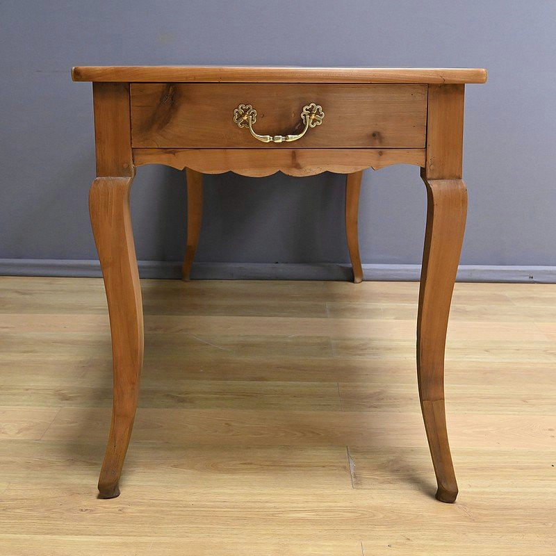 Table de Ferme en Merisier blond, style Louis XV – 2ème partie du XIXe-photo-8
