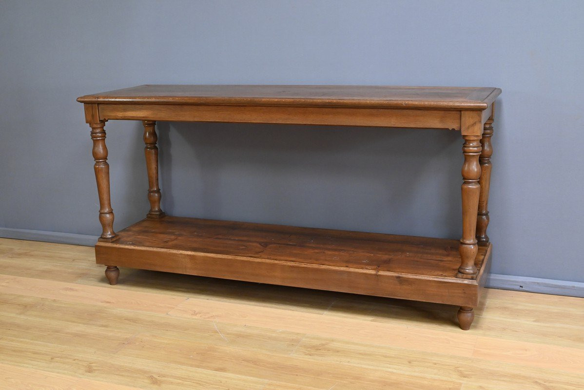 Table de Drapier en Chêne et Sapin – Début XXe-photo-3