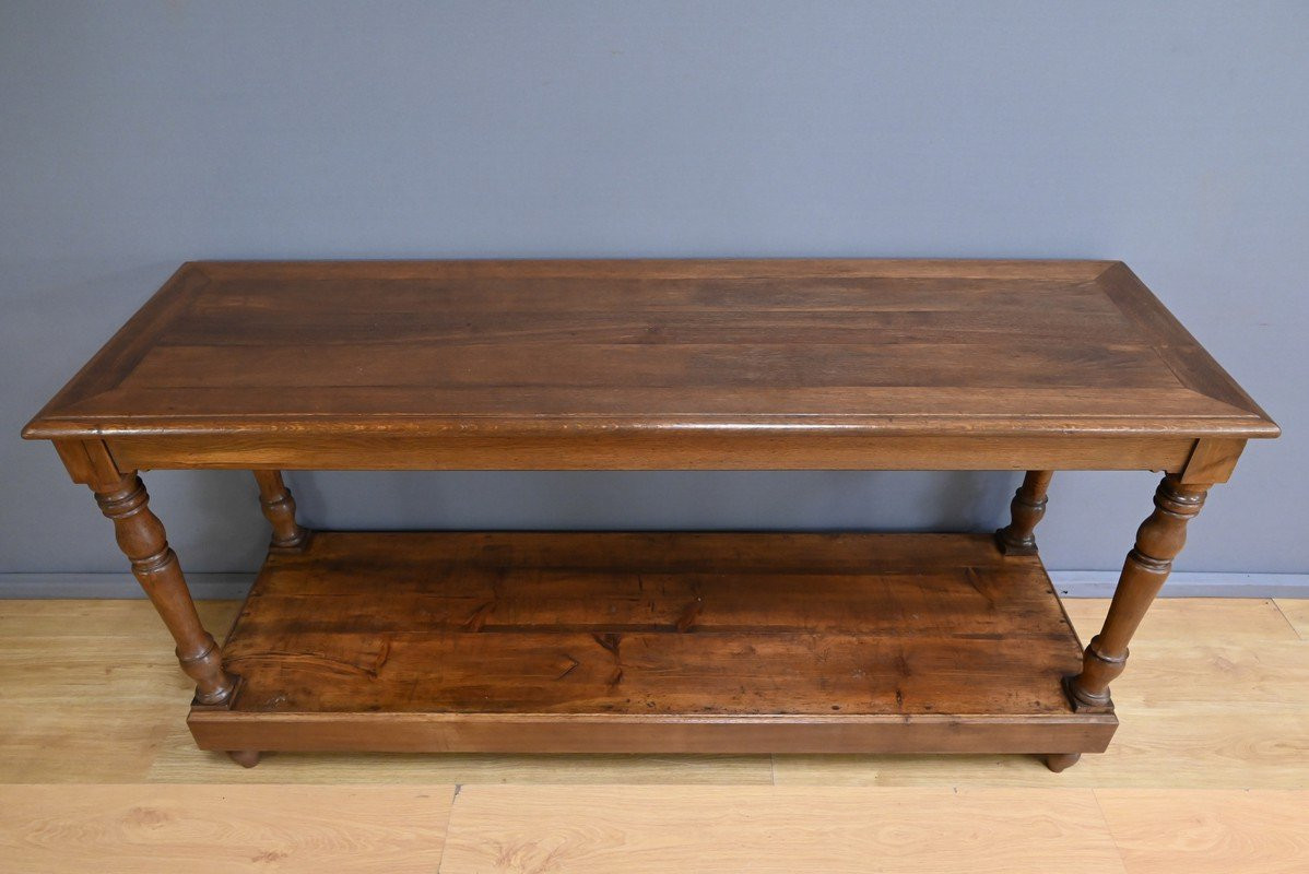 Table de Drapier en Chêne et Sapin – Début XXe-photo-4