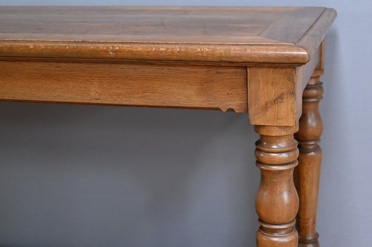 Table de Drapier en Chêne et Sapin – Début XXe-photo-3