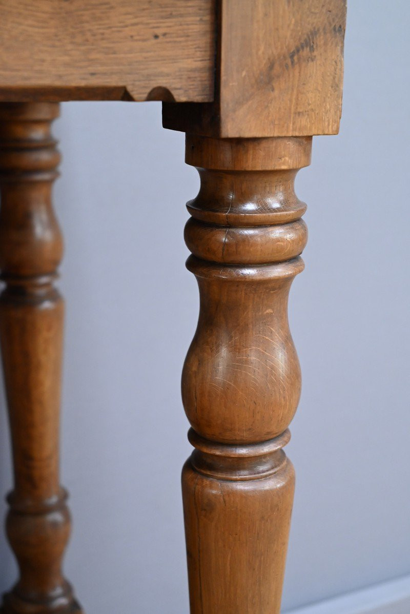 Table de Drapier en Chêne et Sapin – Début XXe-photo-4