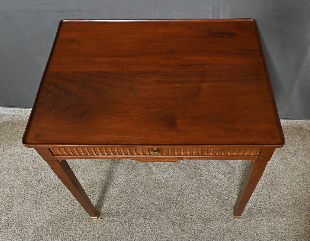 Table Cabaret en Acajou, style Louis XVI – Début XIXe-photo-1
