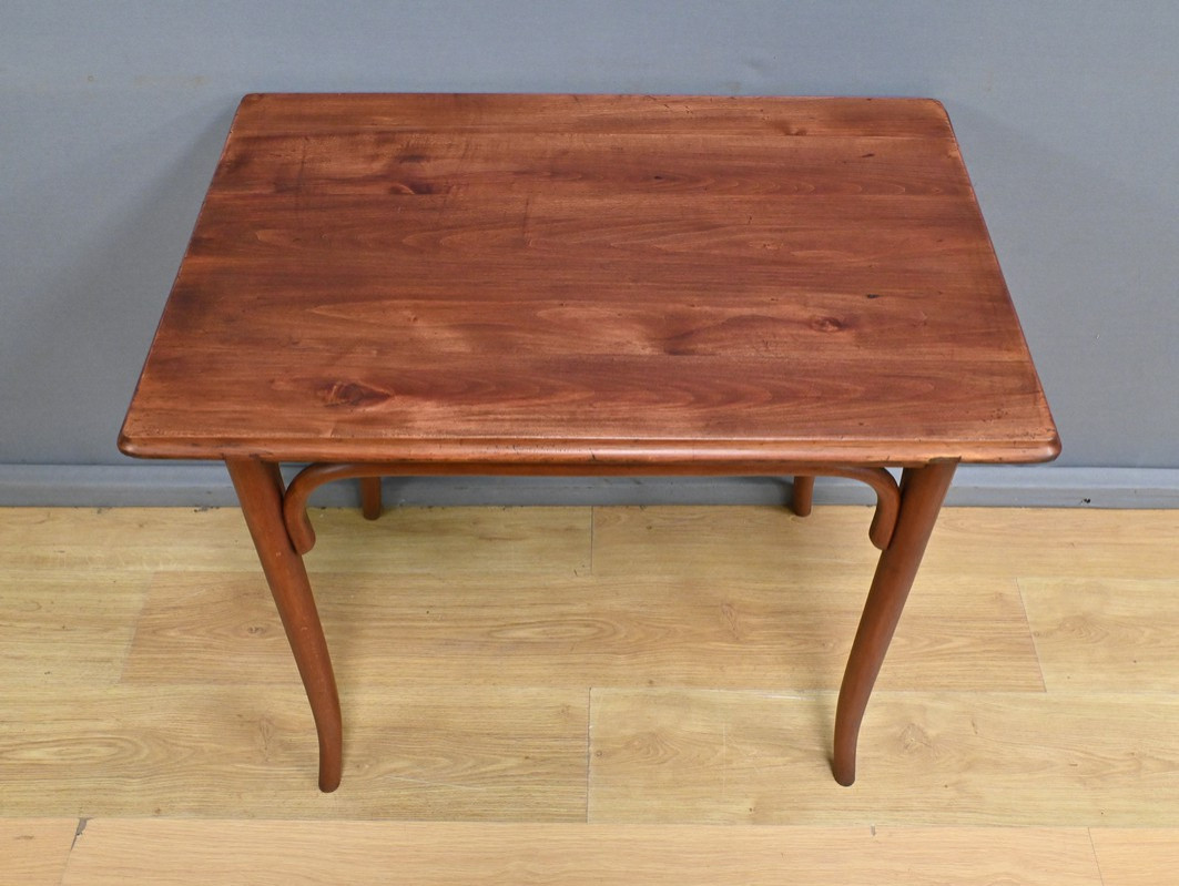 Table d’Appoint en Bois Courbé, Maison Fischel, goût Thonet – Fin XIXe-photo-4