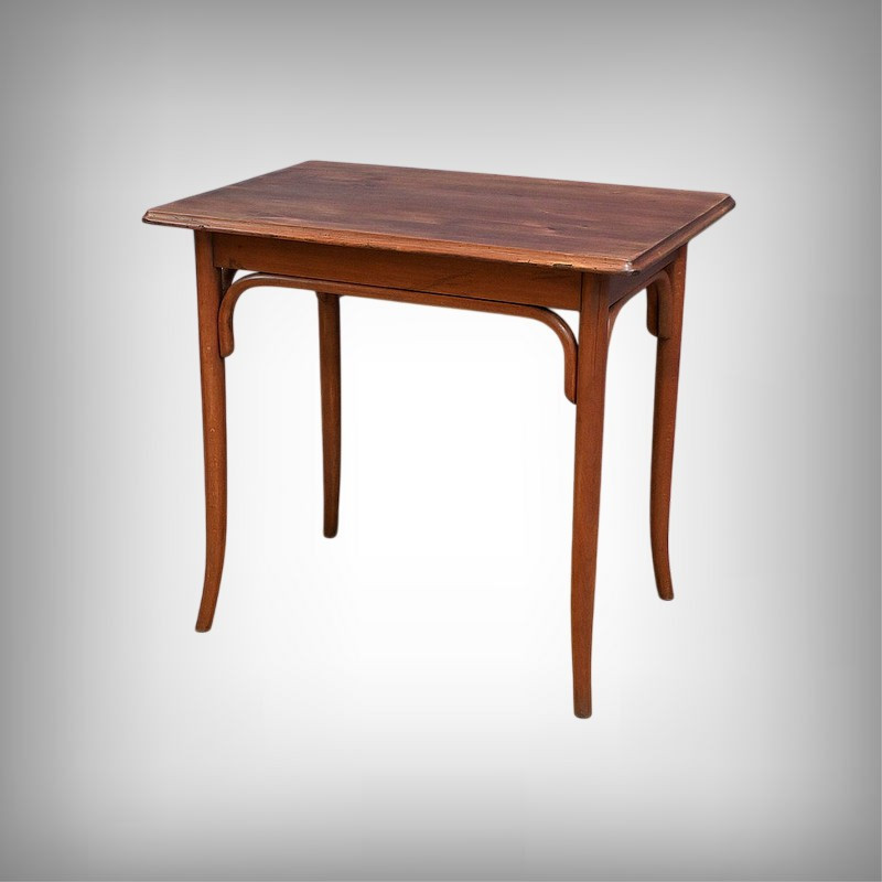 Table d’Appoint en Bois Courbé, Maison Fischel, goût Thonet – Fin XIXe