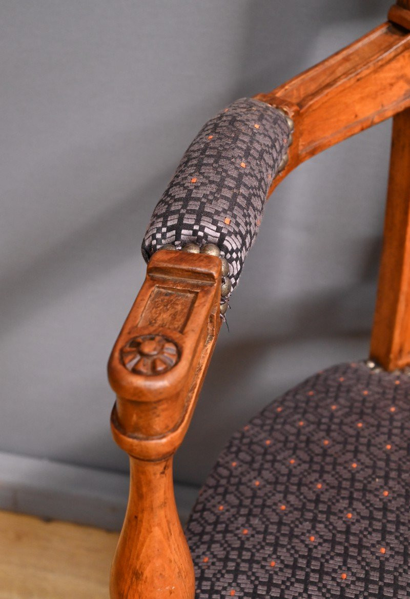 Paire de Fauteuils en Hêtre teinté – Début XXe-photo-4