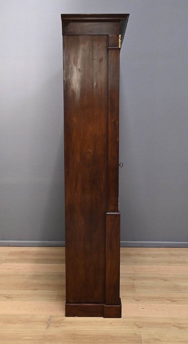 Mahogany Glass-fronted Bookcase, Directoire Period – Early 19th Century-photo-7