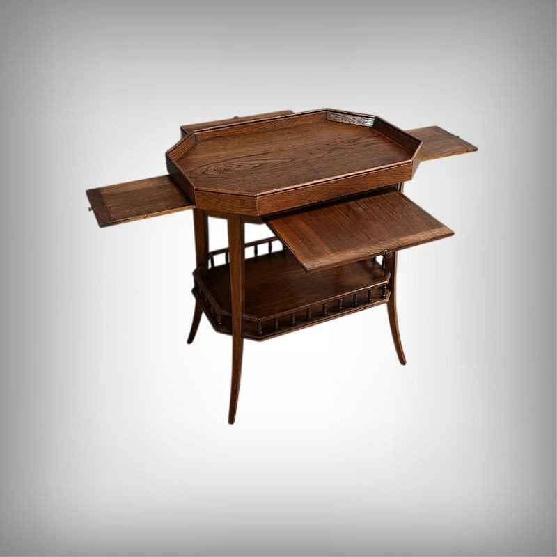 Table de Salon en Chêne, Art Déco – 1930-photo-2