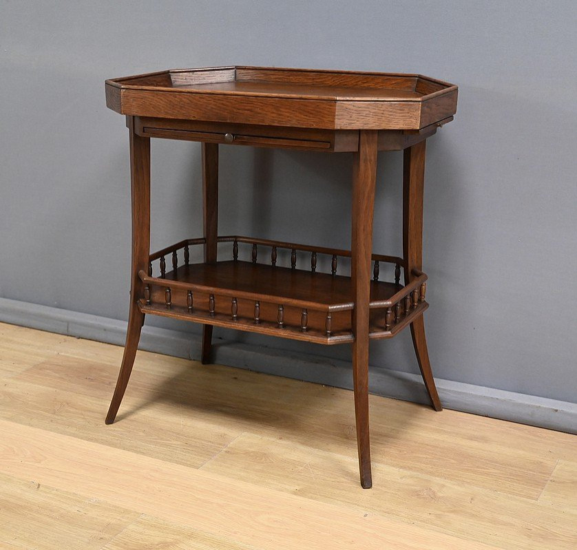 Table de Salon en Chêne, Art Déco – 1930-photo-3