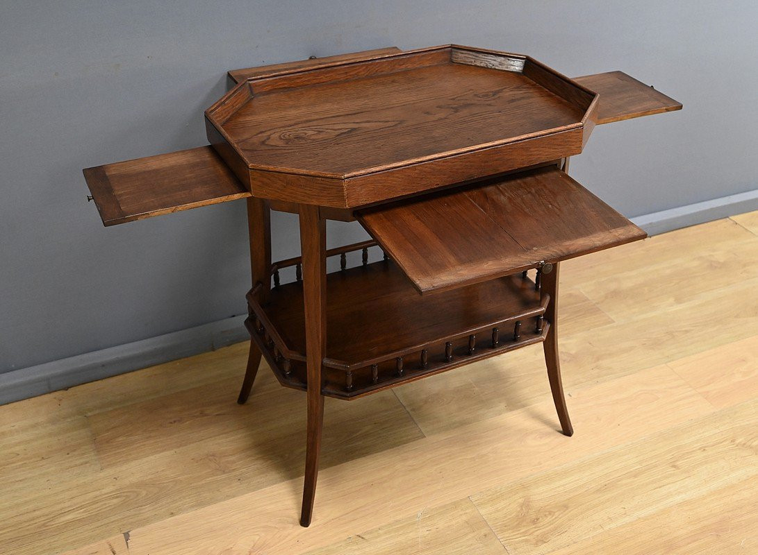 Table de Salon en Chêne, Art Déco – 1930-photo-4